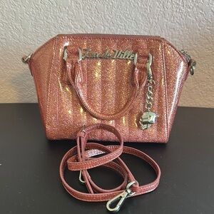 Lux de Ville Retro Inspired Pink Glittery Women's Bag